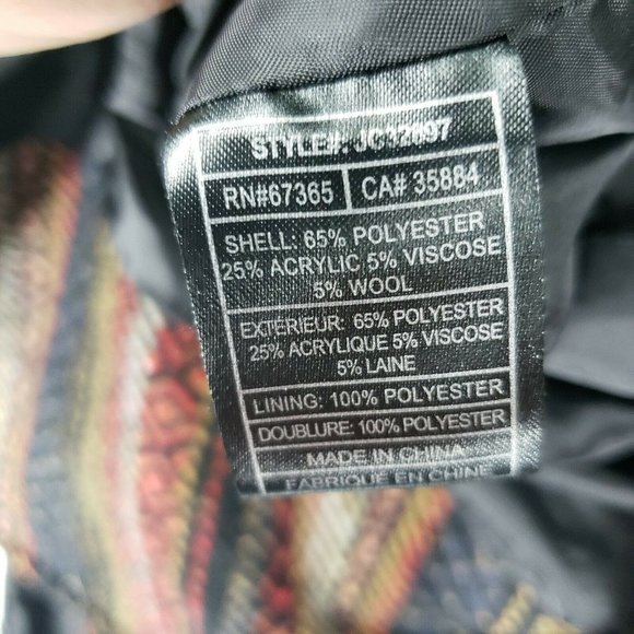 Jack By BB Dakota Womens Wrap Aztec Design Jacket Coat Size XS - Picture 5 of 5